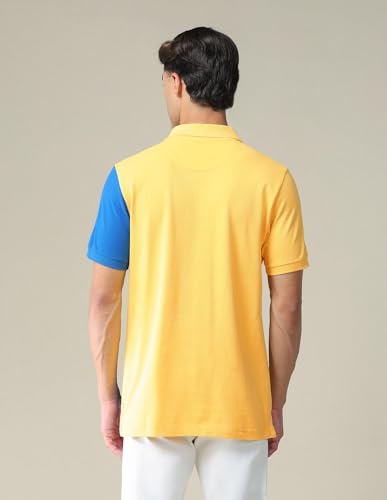Image of U.S. Polo ASSN. Pattern Slim Fit Polo T Shirts for Men - 100% Cotton, Half Sleeves Mens Tshirt