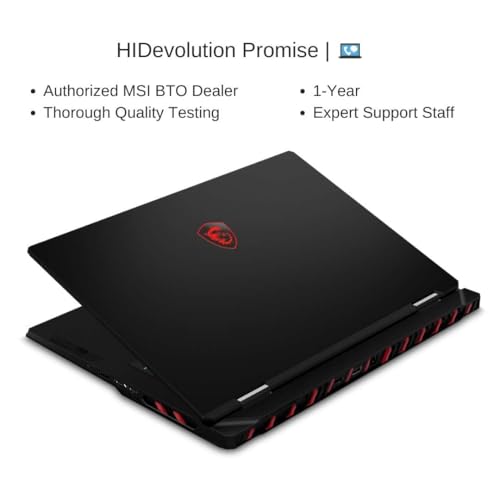 Image of HIDevolution [2026] MSI Raider 18 HX AI A2XWJG 18 inch UHD+ 120Hz Mini LED, 2.1 GHz Ultra 9-285HX, RTX 5090, 32 GB DDR5 RAM, 1 TB PCIe SSD, Windows 11 Pro
