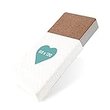 BestCare Colchón para bebés Prima de fibra vegetal | 60x120x10cm | espuma natural | funda lavable de aloe vera | sin olor a químicos, sin látex | para niños | consta de 2 lados | Estándar 100 OEKO-TEX