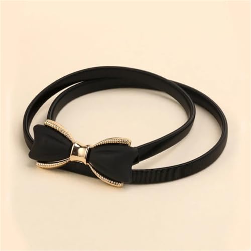 Bow Waistband Women Thin Belt Fashion Female Metal Elastic Waist Straps Ladies Clothes Dress Decorative Girdles4