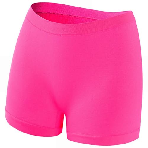 Damen-Boyshorts-Unterwäsche, nahtlos, vollständige Abdeckung, weiche Stretch-Boxershorts für Frauen Baumwolle Schlüpfer Damen Luxus Unterwäsche Frauen (Hot Pink, XL)