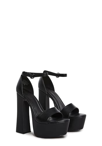 Dolls Kill Holy Revelation Pure Platform Heels by Current Mood – Vegan Leather Peep Toe Heels for Bold Confidence3