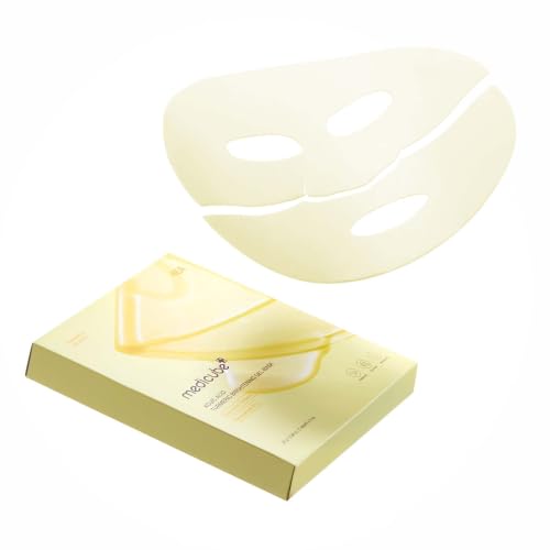 Image of Medicube Jelly Gel Mask with Brightening Kojic Acid Turmeric, Overnight Face Mask, Hydrating and Firming, Korean Skincare, 28g, 4 Count