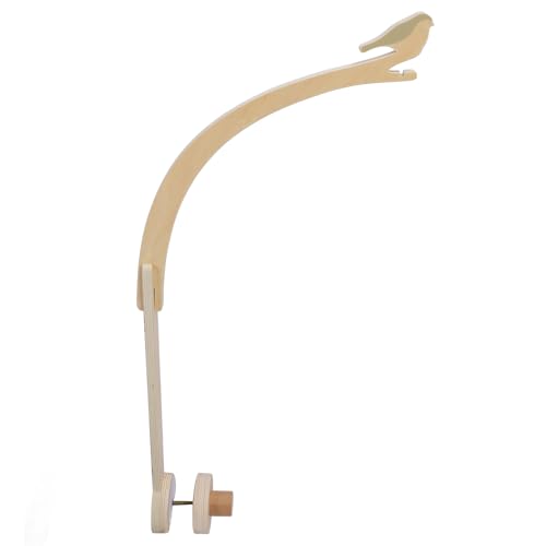 BTSEURY Baby Mobile Hanger, Baby Crib Mobile Arm, Stable Height Adjustable Bird Shape Crib Wooden Mobile Hanger for Home