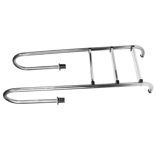 Escalera para piscina de acero inoxidable 3 peldaños antideslizante miniatura 5