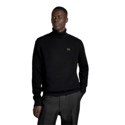 G-Star Pull en Maille Turtle Sweater Homme au col protecteur ajusté