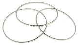 Ben Junot USA - Original Set of 3 (Three) Stainless Steel Engraved Bangles