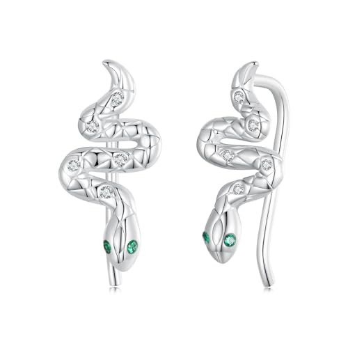 Boucles d'oreilles Serpent grimpeur d'Exception au Style Vintage