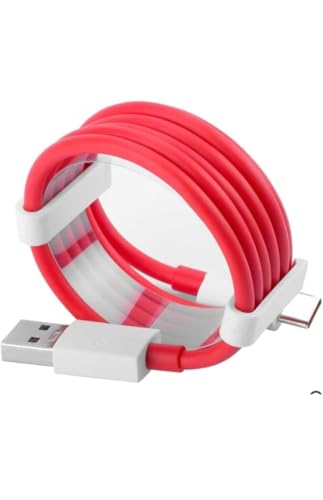 Image of for Oneplus 80W Supervooc USB to C Data Sync Fast Charging Charger Cable for One plus 13,13r,12,12r,11,11r,10r,10t,10,10p ro,9pro,9rt,8,8t,Nord 4 /3 /2,Ce 4 /3 /2,Ce4 lite /Ce3 /Ce2,Open, Dash /Warp, Red