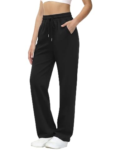 Aseniza Pantalon de Jogging Femme Cotton Longue Survetement Femmes Pantalon de Jogging Femme Cotton Longue Survetement Femmes de Sport Taille Elastique...