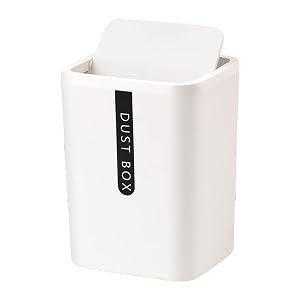 Tabletop Small Waste Bin with Lid Countertop Garbage Basket Trashbox Home Office Supplies Sundries Box Creative Desktop Trash