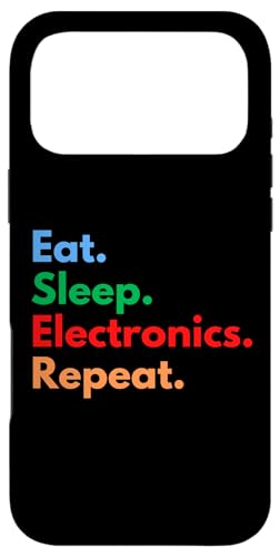 Eat Sleep Electronics Repeat Electric Engineering Students �X�}�z�P�[�X iPhone 17 Pro Max �p
