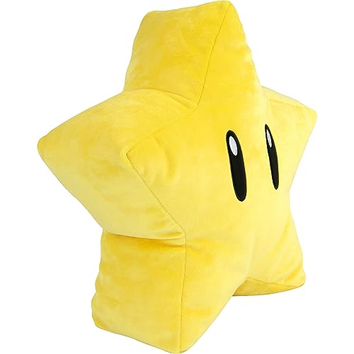 Club Mocchi Mocchi SUPER Star MEGA Plüschtier - Sammelbare Super Mario Plüschtiere - Offiziell lizenzierte Heldentiere - Schreibtisch Buddy Action Figuren - Kinderspielzeug 3+ Jahre