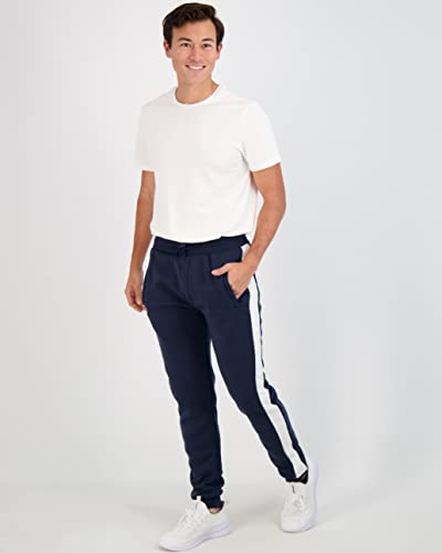 3 Pack Mens Joggers Tech Fleece Active Sports Athletic Training Soccer Track Gym Running Slim Fit Tapered Casual Jogger French Terry Quick Dry Fit Sweatpants Pockets Elastic Bottom,Set 6,M #TOP3