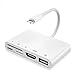 Produktbild SD Kartenleser, Phone auf HDMI Adapter 1080P HD Digital AV Adapter 5 in 1 (HDMI + SD TF Card Reader+ USB +Charging) Kompatibel mit Phone 11/ XS/X/ 8/7 / 6 / Pad Air/Mini/Pod