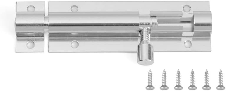 Boulon de porte argent 2 pouces et serrure en alliage d'aluminium de qualité