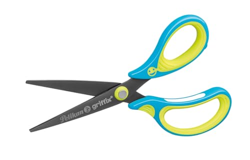 Schulschere Griffix spitz, für Rechtshänder, Neon Fresh BLUE, 1 Stück (für Rechtshänder)