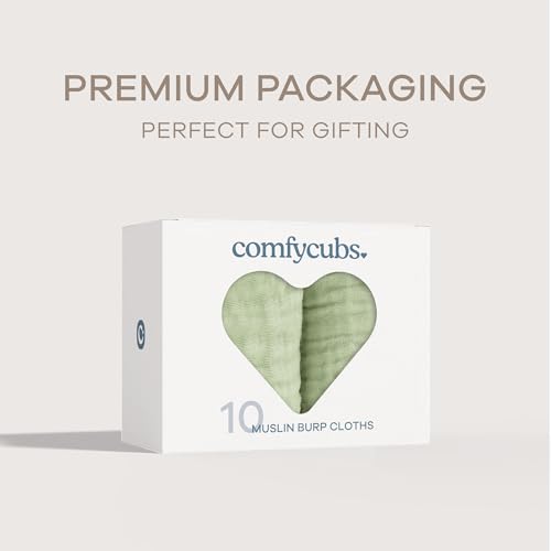 image for Comfy Cubs Muslin Burp Cloths 20