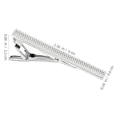 Clips de corbata de cobre resistentes HOMSFOU con caja elegante 2