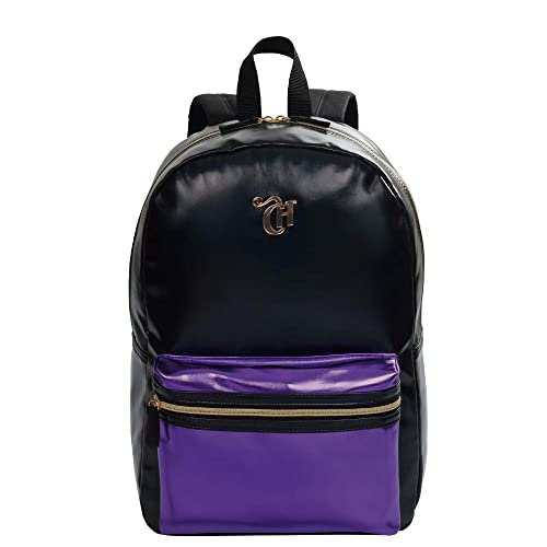 Mochila Grande Capricho Hello Preto e Roxo