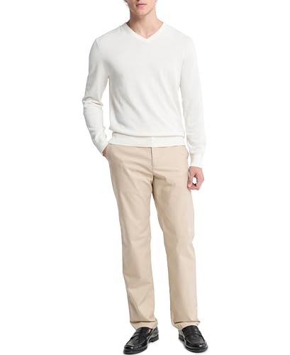 Calvin Klein Men's Extra Fine Merino Wool Blend V-Neck Sweater4