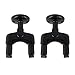 Tomotato 2Pcs Guitar Wall Hanger Stands, Violin Hook Keep Holder Display Rack Bracket ABS Space Saving Hook for All Kinds of Stringed Musical Instrument ﻿