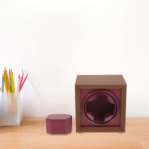 Enrollador de relojes automáticos mecánicos con madera marrón 4