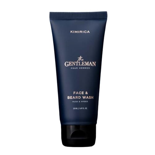 Image of Kimirica Gentlemen Men's Face Wash With The Goodness Of Vitamin E, Aloe Vera, Niacinamide & Hyaluronic Acid|Exfoliates, Brightens and Hydrates Skin | For All Skin type,50 ml