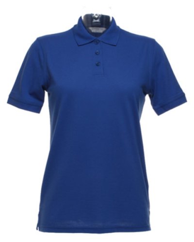 Polo KUSTOM KIT mujer camiseta con cuello de botones ropa casual transpirable manga corta
