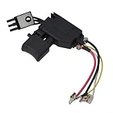 taladro inalambrico 24 voltios makita Interruptor de taladro electrónico: el interruptor de repuesto de ajuste directo para taladro eléctrico asegura una activación suave y un logro sensible. Fabricado con componentes de metal y plástico para soportar una conductividad fiable y uso de larga duración en aplicaciones de taladro inalámbrico que requieren un control preciso del gatillo.