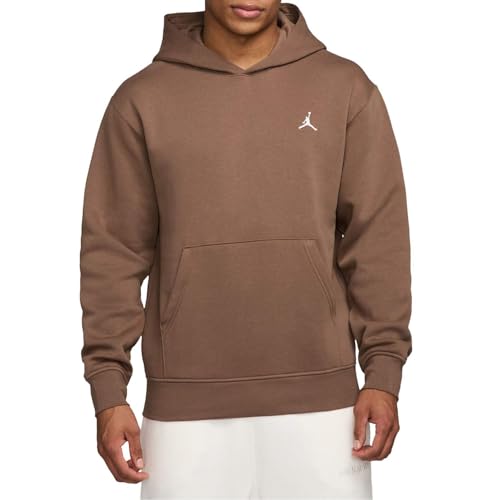 Jordan Brooklyn Fleece Men's Pullover Hoodie (Archaeo Brown/White)