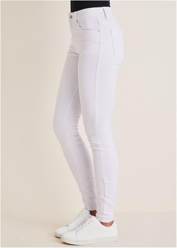 VENUS Womens Giselle Skinny Jeans - 4, White4