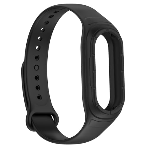[LICHIFIT] Xiaomi Smart Band 9/Smart Band 8�Ή��o���h TPE�� ��̌^ �o���h+�ی�P�[�X �x���g �ւ��o���h �X�|�[�c�x���g �h�� �y�� �E���ȒP(�u���b�N)