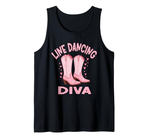 Botas de vaquera Country Line Dancing Western Dancer Camiseta sin Mangas