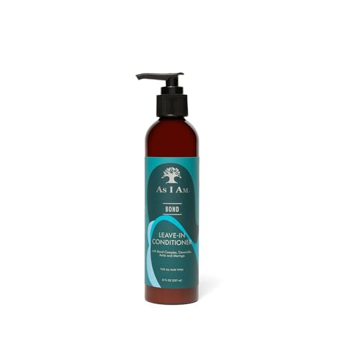 As I Am Bond Leave-In Conditioner - 8 oz - Bond Repair Treatment For Damaged Hair - with Moringa Amla & Ceramides