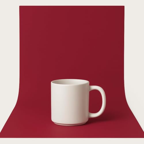 Image of SMILEDRIVE Photography Background Sheets, 60 x 120 cm, Maroon & Pink | Waterproof, Wrinklefree, PVC Material