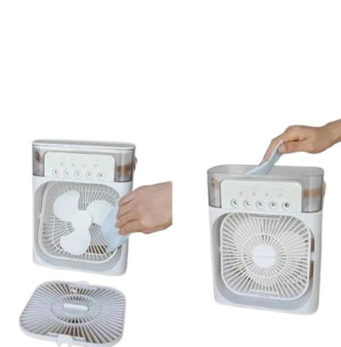 Portable Mini Air Cooler Fan with Removable Blades and Water Tank | Easy to Clean, Prevents Bacteria Growth, Compact Desktop Design, Water Cooling System, Health-Focused Cooling-picture-27