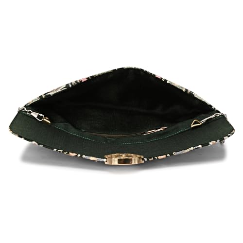 LONGING TO BUY Handcrafted Sling Bag Foldover Clutch For Women, Jaipuri Handicraft Sling Bag For Women4