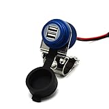 Cliff-Top® Aluminio 4.6 amperios de corriente USB Cargador universal - Kit de fuente de alimentación USB para GPS, navegación por satélite, y...