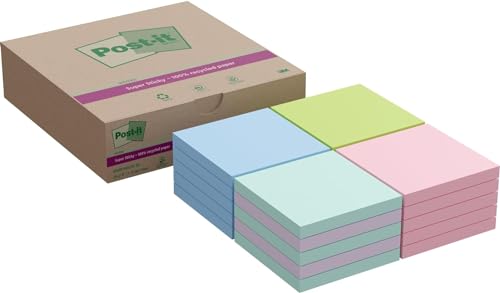 Post-it Notes Autocollantes Super Sticky bloc de notes repositionnables écologiques 76x76mm
