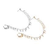 iplusmile 2 Piezas Anillos de Nariz y Pendientes Punk con Borla Geométrica Clip sin Perforación de Dorado y Plateado Joyería para Mujer y Hombre