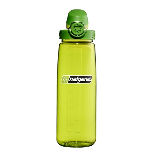 Image of Nalgene 24 oz On The Fly Lock-Top Water Bottle, Spring Green w /Iguana