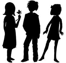 Motif/Picture Stamp 3 Children Scissors Cut 09088019