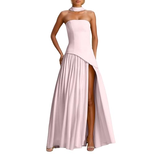 Robe midi spaghetti pour femme style bohème idéale pour les soirées et mariages d'été