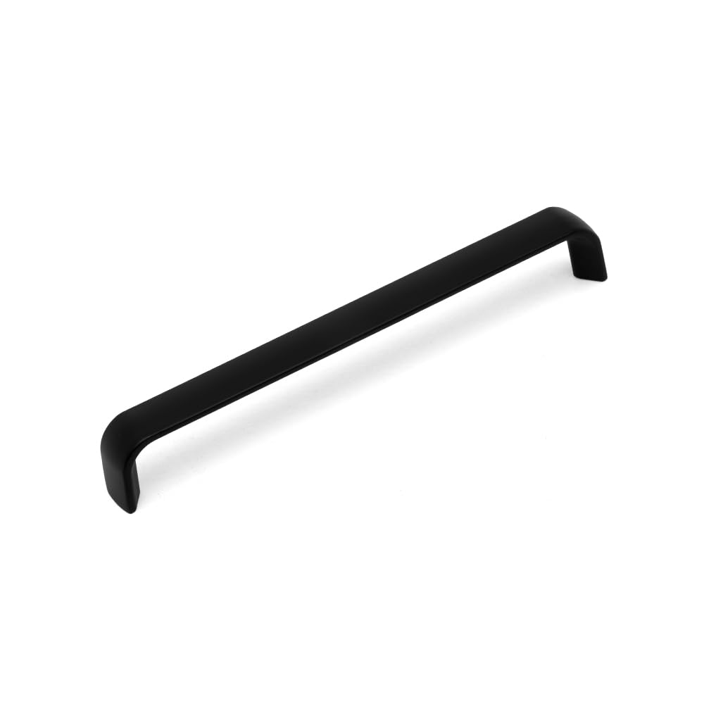 FittingsCo Camden D Cabinet Furniture Handles, Various Finishes & Hole Centres (Matt Black, 160mm Hole Centres)