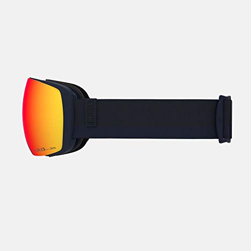 Image of Giro Contact Ski Goggles - Snowboard Goggles for Men & Women - Midnight Loop Strap with Vivid Ember /Vivid Infrared Lenses