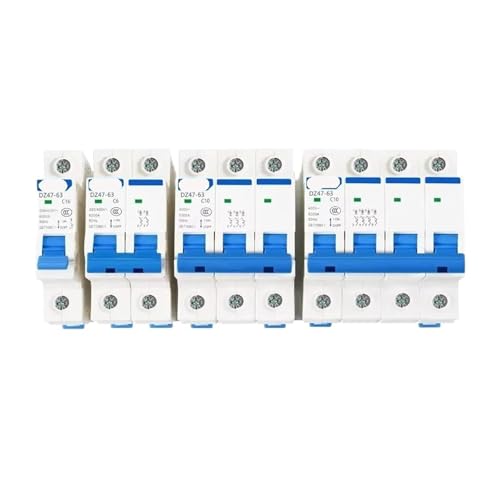 AC MCB C �^�C�v 230/400V 50HZ/60HZ �T�[�L�b�g�u���[�J�[ 1P 2P 3P 4P 32A 63A 1 �� (1P�A6A)