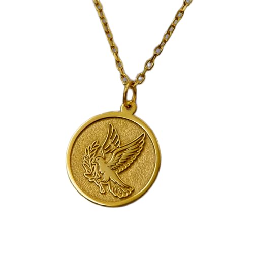 Collier pendentif pièce colombe pour sublimer vos tenues d'été et vos looks urbains