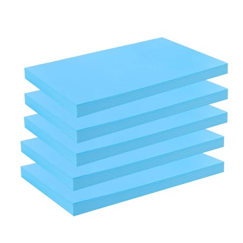 eupdd 5 Planchas de Espuma de Poliestireno Extruido: 30x20x2 cm, Goma Espuma de Alta Densidad para Manualidades, Espuma Tapizar, Proyectos DIY y Manualidades