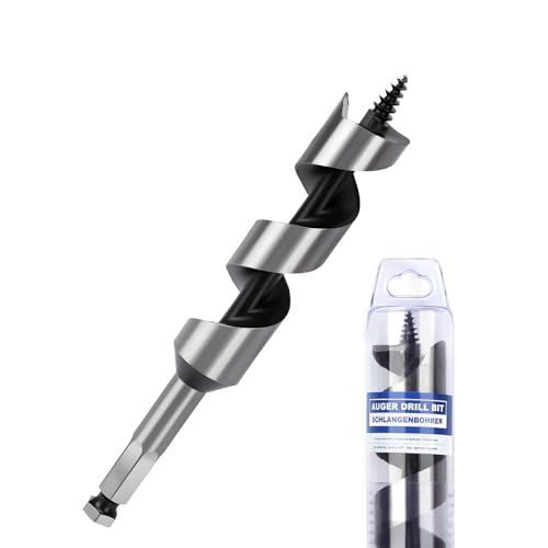 1" X 6.1" Auger Bit for Wood, 26x155mm Hex Long Auger Drill Bit